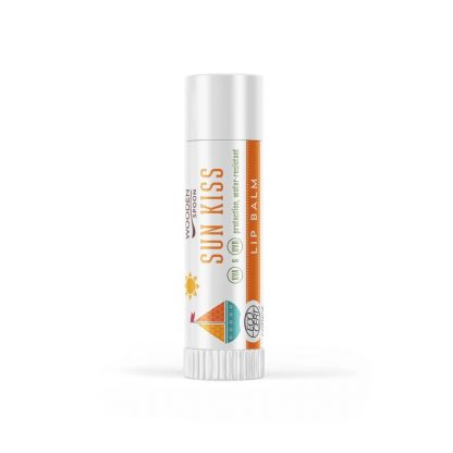 Balsam de buze cu protectie solara, Sun Kiss, bio, 4.3ml, Wooden Spoon