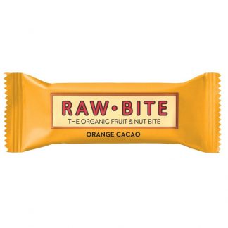 BATON FARA GLUTEN, FARA ZAHAR, ORANGE CACAO, BIO, 50G, RAW BITE