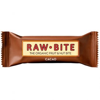 BATON FARA GLUTEN, FARA ZAHAR RAW CACAO BIO, 50G, RAW BITE