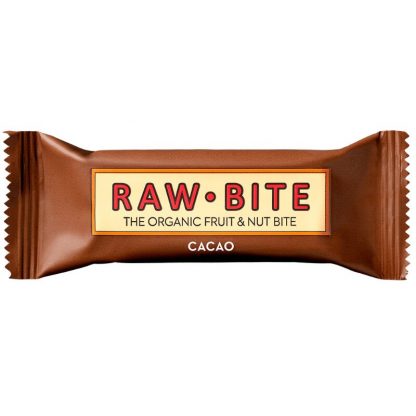 BATON FARA GLUTEN, FARA ZAHAR RAW CACAO BIO, 50G, RAW BITE