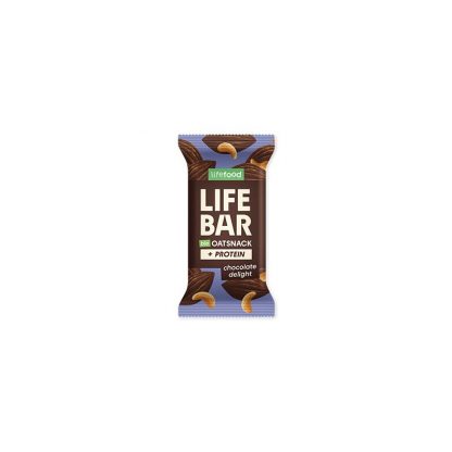 Baton proteic de ovaz cu ciocolata, bio, 40g, Lifebar