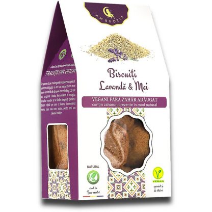 Biscuiti vegani - Lavanda & Mei, 130g, Ambrozia
