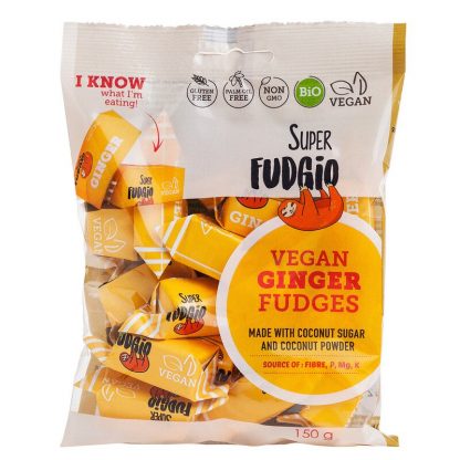 Caramele aroma ghimbir, bio, 150g, Super Fudgio