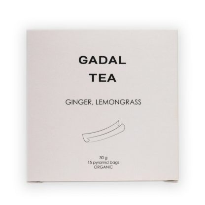 Ceai ghimbir si lemongrass, bio, 15 piramide, Gadal Tea