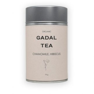 Ceai musetel si hibiscus, bio, 70gr, cutie metalica, Gadal Tea