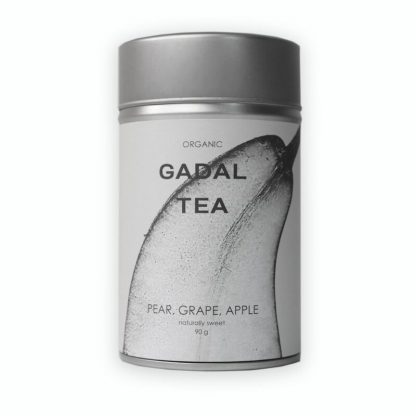 Ceai pere, mere, struguri, bio, 90gr, cutie metalica, Gadal Tea