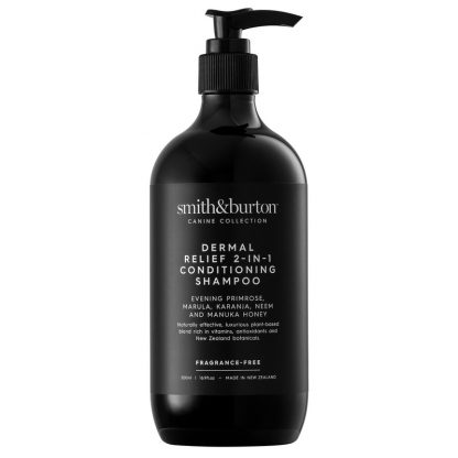 Dermal relief 2in1 sampon si balsam pentru caini si pisici alergici cu piele sensibila, 500 ml, Smith & Burton