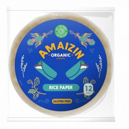 Foi de orez, fara gluten, bio, 12bucati, 110g, Amaizin Organic