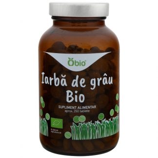 Iarba de grau, bio, 250 tablete (125g), Obio