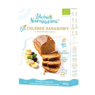 Mix pentru Banana Bread cu seminte de chia, bio, 400g, Zdrowo Namieszane