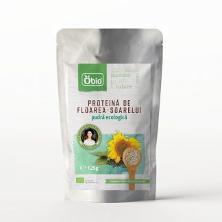 Proteina de Floarea-Soarelui pudra bio, 125g, Obio