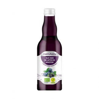 Suc de afine si aronia, bio, 200ml, MerryBerry