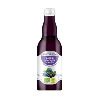 Suc de afine si coacaze, bio, 200ml, MerryBerry