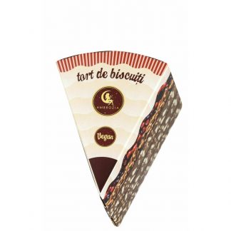 Tort vegan de biscuiti, 150g, Ambrozia
