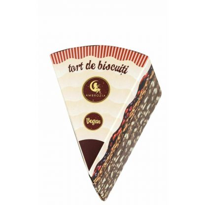 Tort vegan de biscuiti, 150g, Ambrozia
