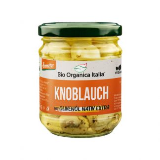 Usturoi in ulei de masline extravirgin, bio, 190g, Bio Organica Italia