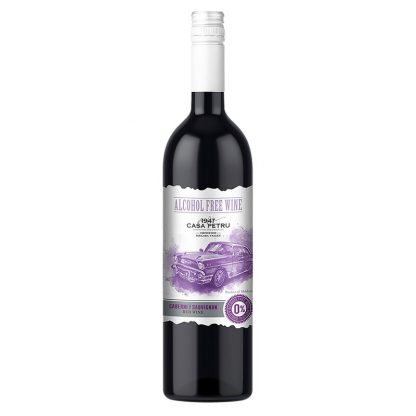Vin rosu demidulce, fara alcool, Cabernet Sauvignon, 750ml, Casa Petru