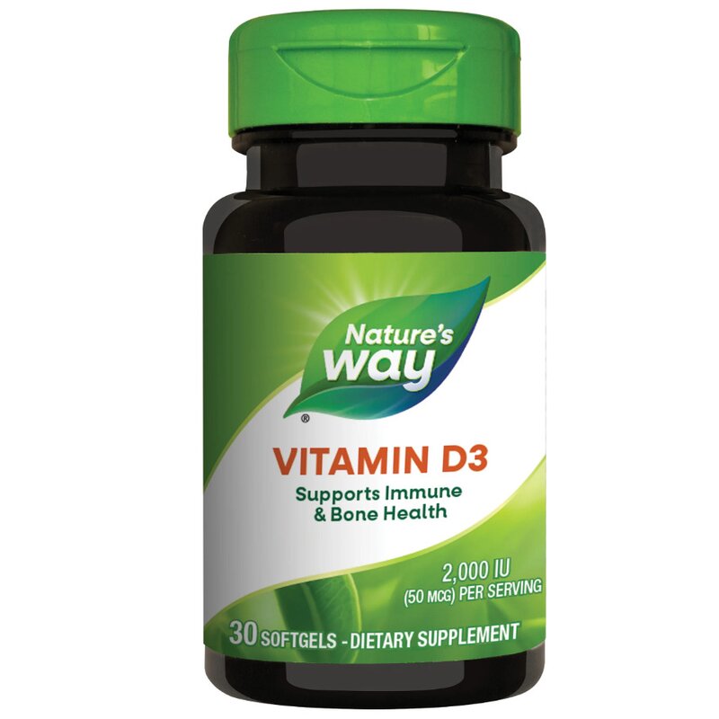 Vitamin D3 2000UI 30cps, Nature's Way, 30 capsule, Secom