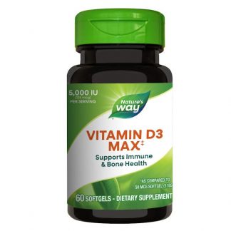 Vitamin D3 5000UI, Nature's Way, 60 capsule, Secom